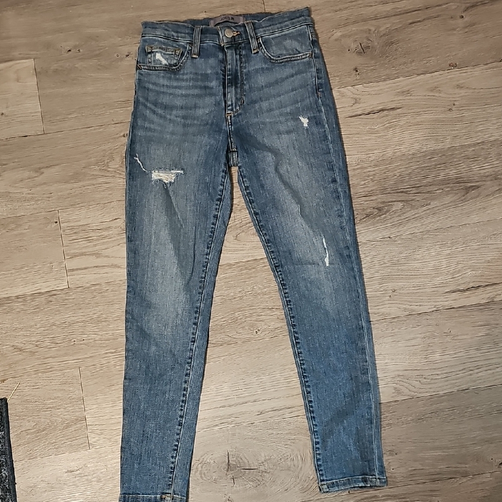Joe's Jeans Blue Skinny Distressed Denim